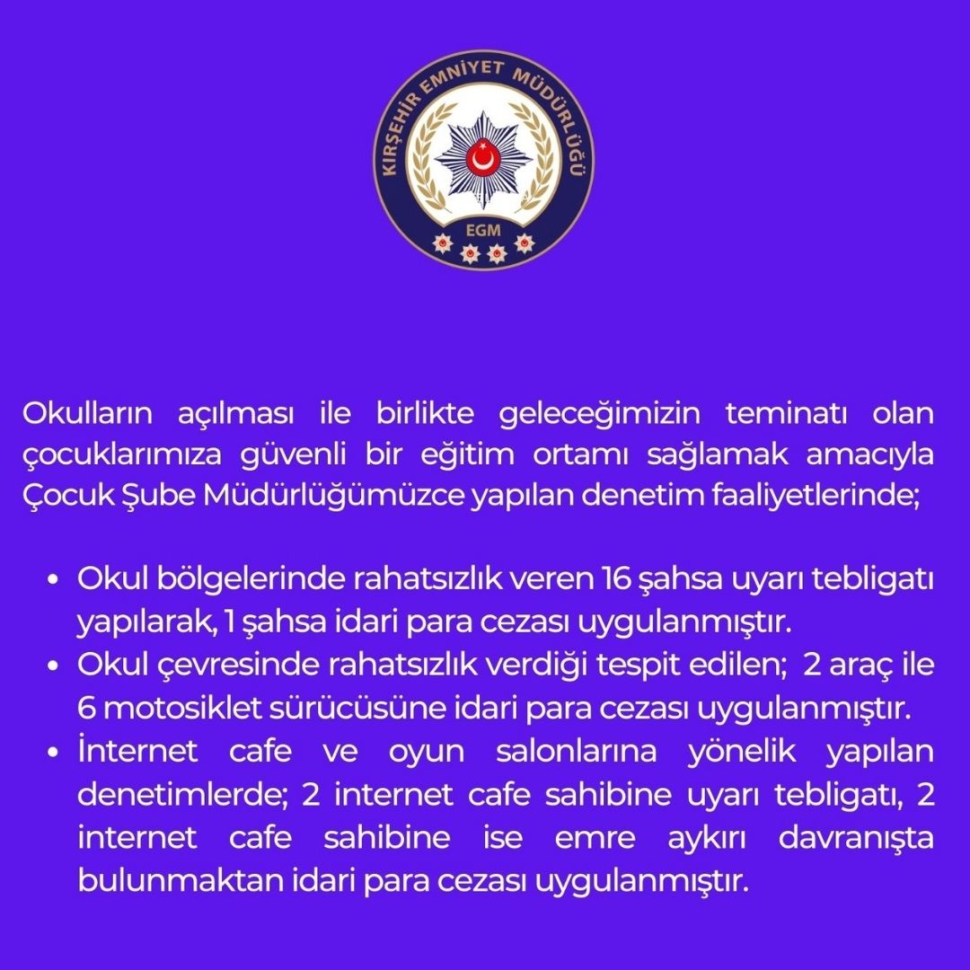 Çocuk Şube Müdürlüğü Denetimleri